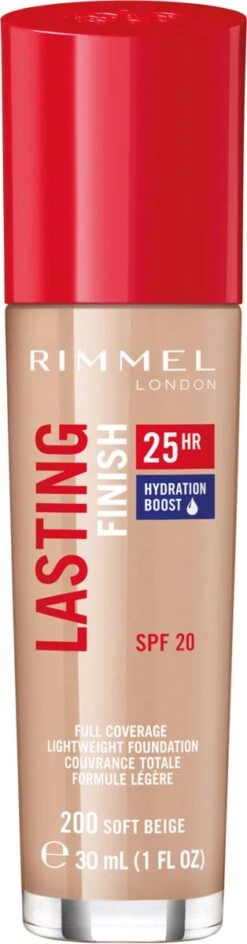 Rimmel London Lasting Finish Foundation - 200 Soft Beige 33 Rimmel London Lasting Finish Foundation - 200 Soft Beige -Cosmetica Serie Winkel 314x1200