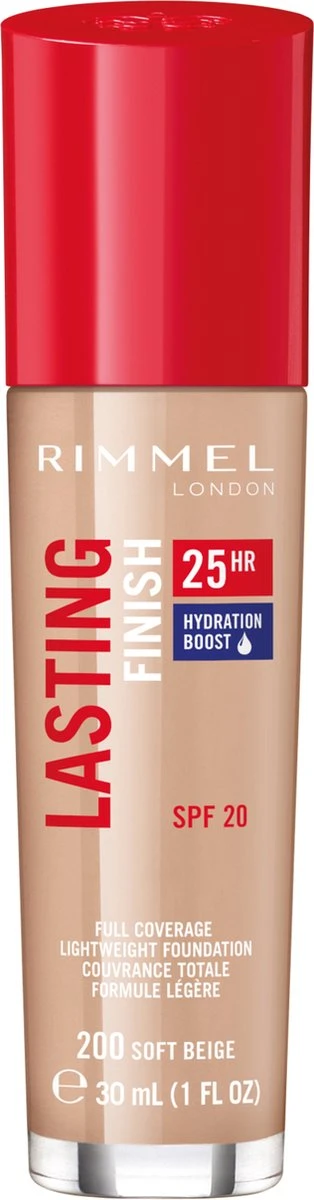 Rimmel London Lasting Finish Foundation - 200 Soft Beige 17 Rimmel London Lasting Finish Foundation - 200 Soft Beige - Afbeelding 15
