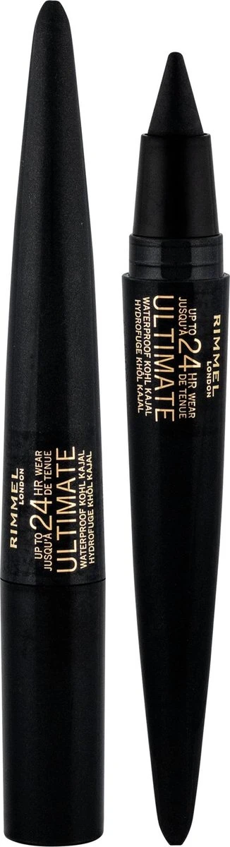 Rimmel London Ultimate Kohl Kajal - Eyeliner - Oogpotlood - 001 Black Obsidian - Waterproof - Zwart - 1.6 G 3 Rimmel London Ultimate Kohl Kajal - Eyeliner - Oogpotlood - 001 Black Obsidian - Waterproof - Zwart - 1.6 G