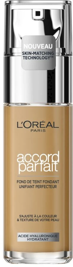 L’Oréal Paris - Accord Parfait Foundation - 6N - Natuurlijk Dekkende Foundation Met Hyaluronzuur En SPF 16 - 30 Ml -Cosmetica Serie Winkel 330x1200 2
