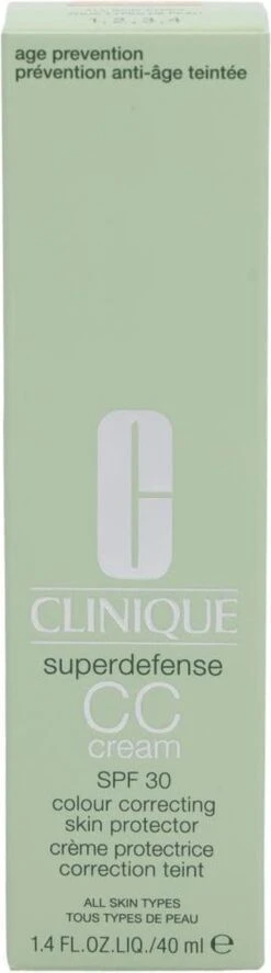 Clinique Superdefense CC Cream SPF30 - 04 Medium - CC Cream - 40 Ml 16 Clinique Superdefense CC Cream SPF30 - 04 Medium - CC Cream - 40 Ml -Cosmetica Serie Winkel 334x1200 1