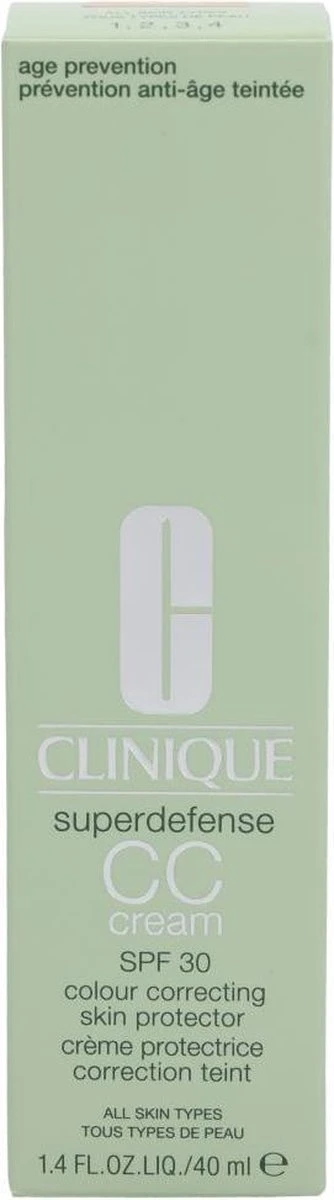 Clinique Superdefense CC Cream SPF30 - 04 Medium - CC Cream - 40 Ml 5 Clinique Superdefense CC Cream SPF30 - 04 Medium - CC Cream - 40 Ml - Afbeelding 3