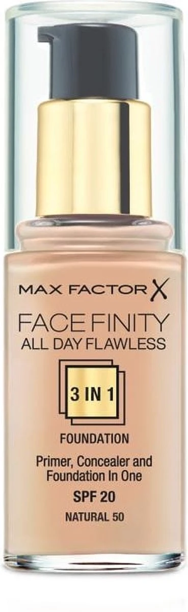 Max Factor Facefinity All Day Flawless 3-in-1 Liquid Foundation - 050 Natural 17 Max Factor Facefinity All Day Flawless 3-in-1 Liquid Foundation - 050 Natural - Afbeelding 15