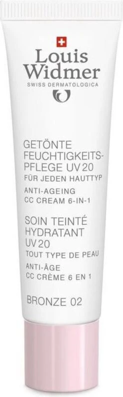 Louis Widmer CC-cream (getinte Dagverzorging UV20) Nr.2 Bronze Ongeparfumeerd -Cosmetica Serie Winkel 374x1200 4