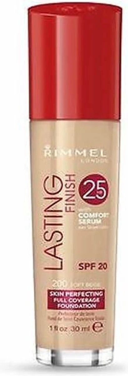 Rimmel London Lasting Finish Foundation - 200 Soft Beige 16 Rimmel London Lasting Finish Foundation - 200 Soft Beige - Afbeelding 14