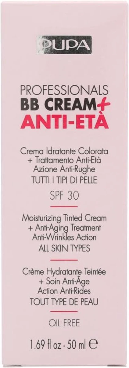 Pupa Milano Professionals BB Cream + Anti-Eta - 001 Nude 5 Pupa Milano Professionals BB Cream + Anti-Eta - 001 Nude - Afbeelding 3