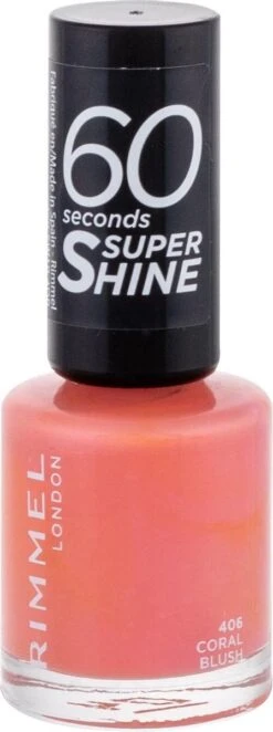 Rimmel London Rimmel 60 Seconds Nagellak - 406 Coral Blush 7 Rimmel London Rimmel 60 Seconds Nagellak - 406 Coral Blush -Cosmetica Serie Winkel 448x1200 2