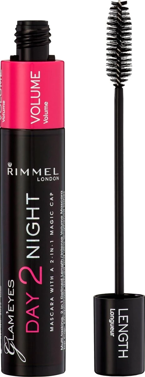 Rimmel London Day2Night 2-in-1 Mascara Voor Een Dag- En Avondlook - 001 Black 10 Rimmel London Day2Night 2-in-1 Mascara Voor Een Dag- En Avondlook - 001 Black - Afbeelding 8