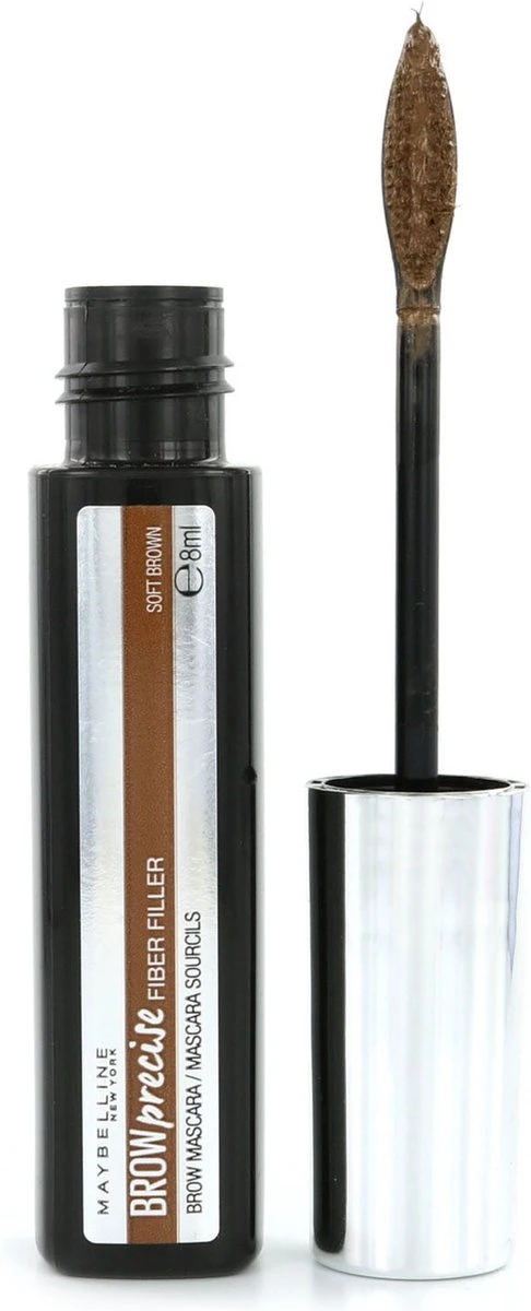 Maybelline - Brow Precise Fiber Filler- 04 Soft Brown - Wenkbrauwmascara 3 Maybelline - Brow Precise Fiber Filler- 04 Soft Brown - Wenkbrauwmascara