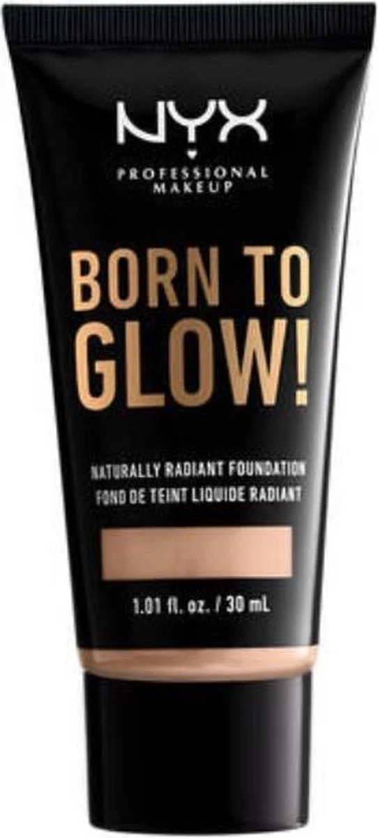 NYX Professional Makeup - Born To Glow Naturally Radiant Foundation - Light 9 NYX Professional Makeup - Born To Glow Naturally Radiant Foundation - Light - Afbeelding 7