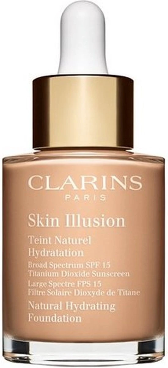 Clarins Skin Illusion Teint Naturel Hydratation - SPF 15 - Foundation - 111 Auburn - 30 Ml 9 Clarins Skin Illusion Teint Naturel Hydratation - SPF 15 - Foundation - 111 Auburn - 30 Ml - Afbeelding 7