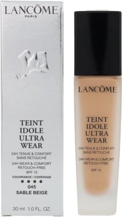 Lancôme Teint Idole Ultra Wear Foundation - 045 Sable Beige -Cosmetica Serie Winkel 674x1200 1