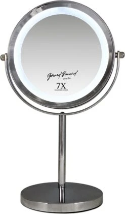 Metalen Verlichte Make-up LED Spiegel Dubbelzijdig 17,5CMØ 7x Vergroting 7 Metalen Verlichte Make-up LED Spiegel Dubbelzijdig 17,5CMØ 7x Vergroting -Cosmetica Serie Winkel 704x1200 3