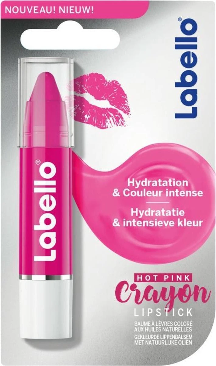 Labello Crayon Lipstick Hot Pink 3 Labello Crayon Lipstick Hot Pink