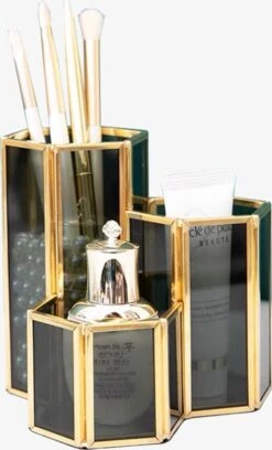 Kwastenhouder Kenza | Make-up Organizer | Kwastenhouder | Cosmetica Opbergdoos | Kwasten Houder | Kwasten Opbergen | Houder Voor Make-up Kwasten | Kwasten Organizer | Brushes Holder | Beautybox | Cosmetica Organizer | Pennenbakje | Houder