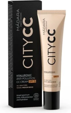 MÁDARA Anti-Pollution CC Cream SPF15 Medium Beige 40ml - Hyaluronzuur -UVA/UVB 22 MÁDARA Anti-Pollution CC Cream SPF15 Medium Beige 40ml - Hyaluronzuur -UVA/UVB -Cosmetica Serie Winkel 757x1200 2