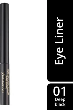 Max Factor Colour Xpert Waterproof - 01 Deep Black - Zwart - Eyeliner 25 Max Factor Colour Xpert Waterproof - 01 Deep Black - Zwart - Eyeliner -Cosmetica Serie Winkel 800x1200 5