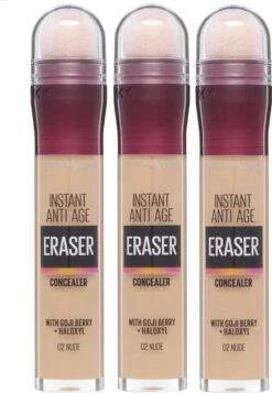Maybelline Eraser Eye Concealer - Nude - 3 Stuks Voordeelverpakking -Cosmetica Serie Winkel 830x1200 2
