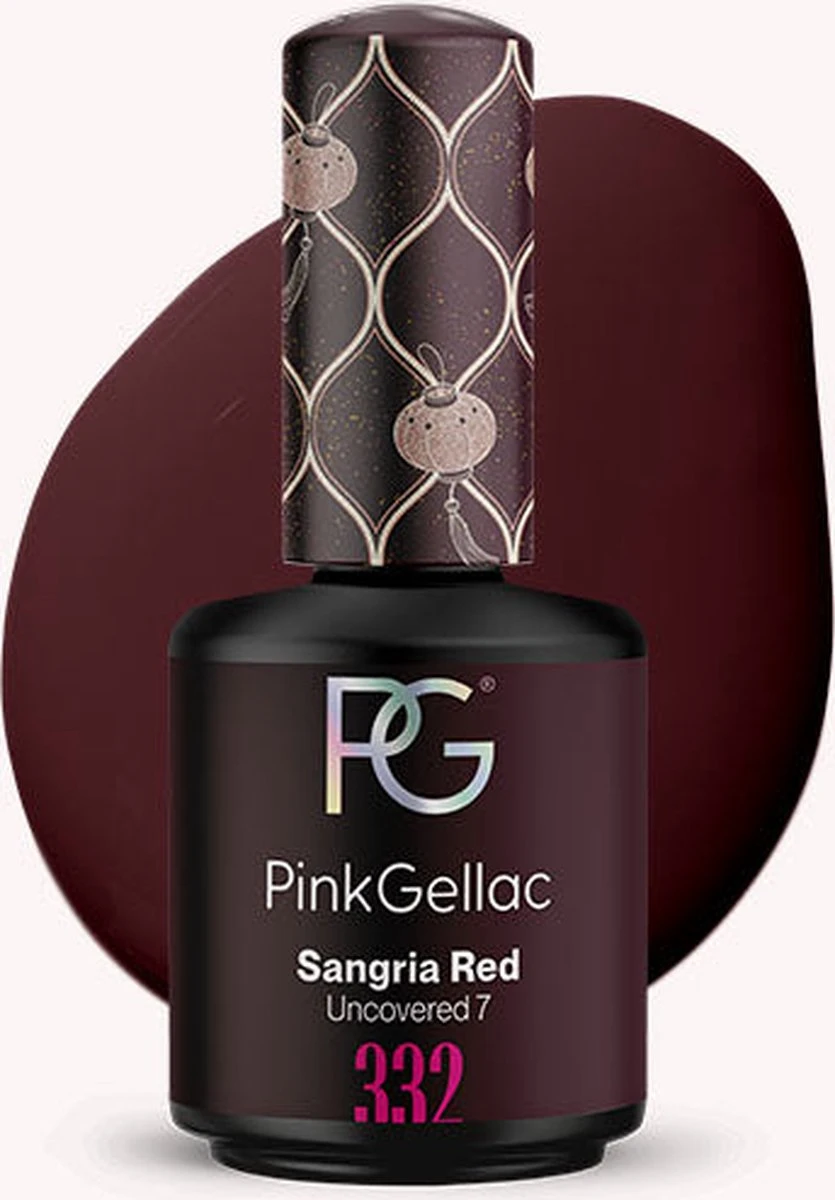Pink Gellac - Sangria Red - Gellak - Vegan - Donkerrood - Creamy Finish - 15 Ml 3 Pink Gellac - Sangria Red - Gellak - Vegan - Donkerrood - Creamy Finish - 15 Ml