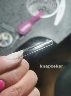 Merkloos Gel Flex 250 Nageltips Met Lijm - Transparant XXL Long Coffin Half Cover C Nail Tips- French Nail Art Acryl Nagels & Gelnagels -Hoge Kwaliteit -Cosmetica Serie Winkel 899x1200 11