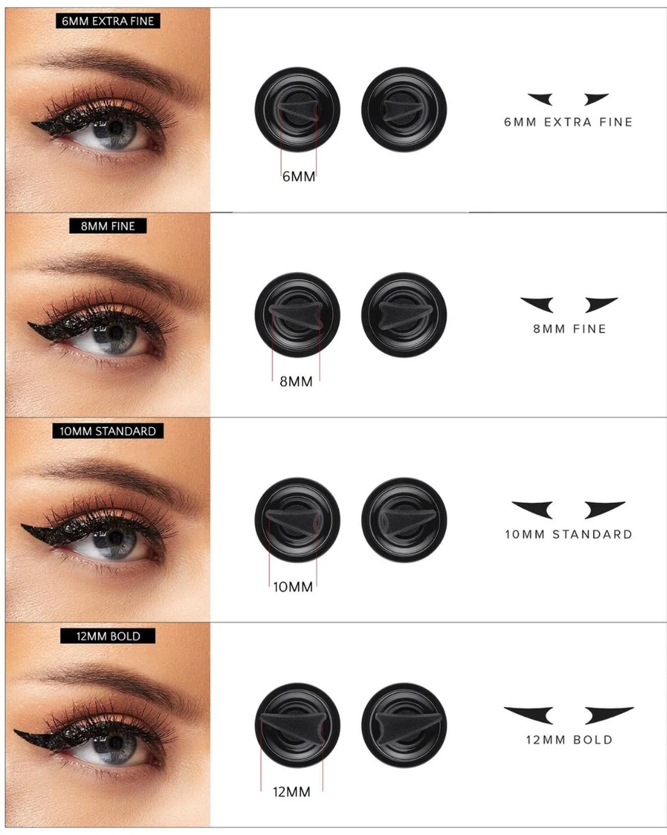 MARBL. Cosmetics - Easy Wing - Eyeliner Stempel - 6MM - 10 MARBL. Cosmetics - Easy Wing - Eyeliner Stempel - 6MM - - Afbeelding 8