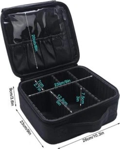 Cosmetica Koffer - Make-up Koffer Met Verstelbare Vakken - Visagie En Nagelstyliste Beauty Koffer - 26x23x9CM 36 Cosmetica Koffer - Make-up Koffer Met Verstelbare Vakken - Visagie En Nagelstyliste Beauty Koffer - 26x23x9CM -Cosmetica Serie Winkel 973x1200 1