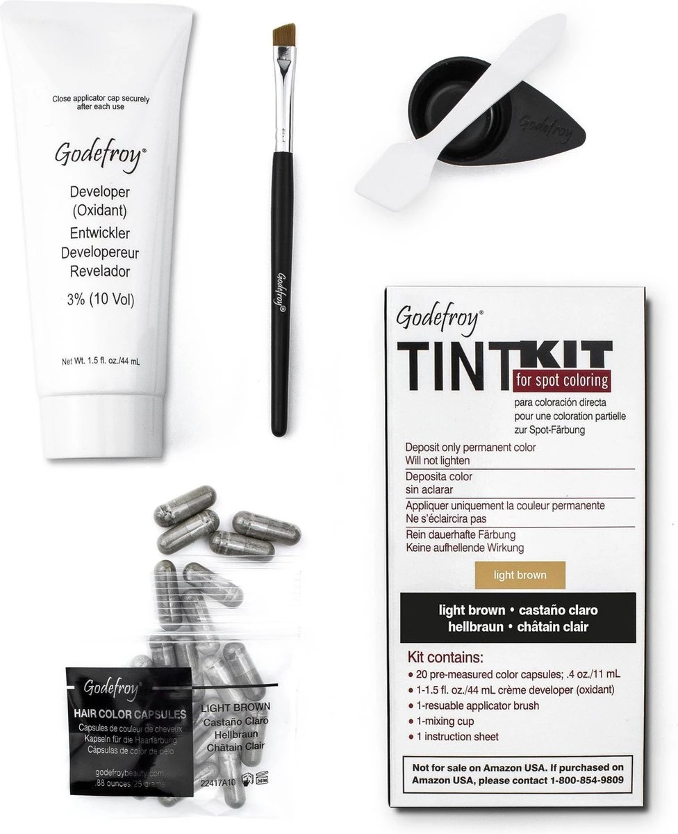 Godefroy Professional Eyebrow Tint Kit Light Brown (20 Toepassingen) 3 Godefroy Professional Eyebrow Tint Kit Light Brown (20 Toepassingen)