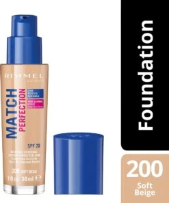 Rimmel London Match Perfection Foundation - 200 Soft Beige - Beige -Cosmetica Serie Winkel 998x1200 1
